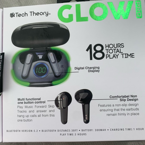 Tech Theory Glow Pro True Wireless Earbuds - Picture 2 of 3
